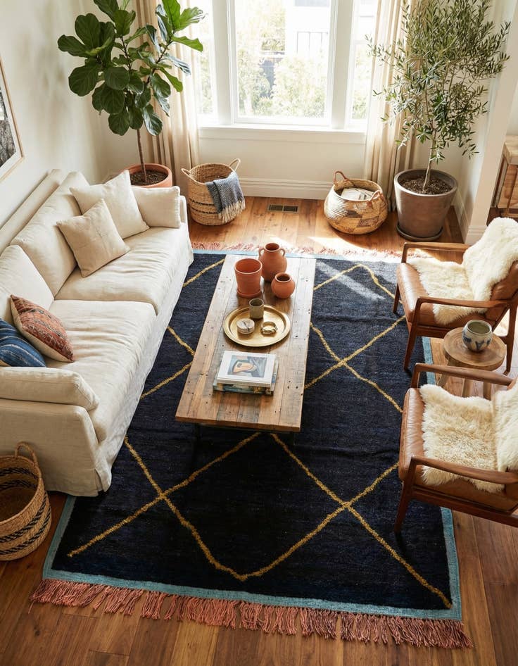 Detail image of 7' 8 x 10' 3  Hand Knotted Moroccan Wool Rug