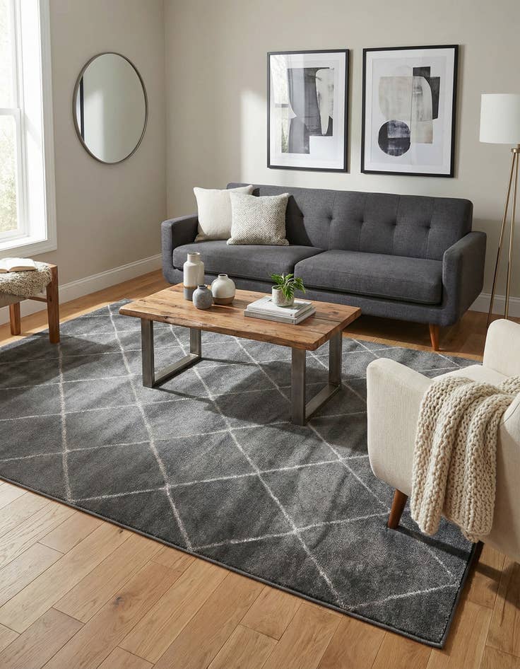 Detail image of  6' x 9' Vogue Geo Rug