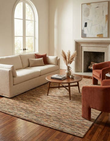 6' 9 x 9' 7 Hand Knotted Modern Ziegler Wool Rug