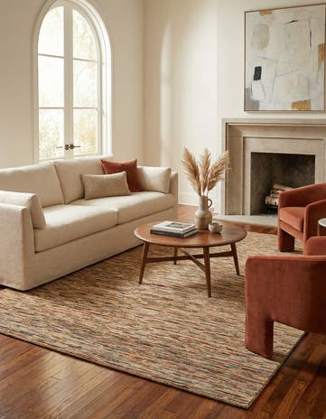 6' 9 x 9' 7 Hand Knotted Modern Ziegler Wool Rug