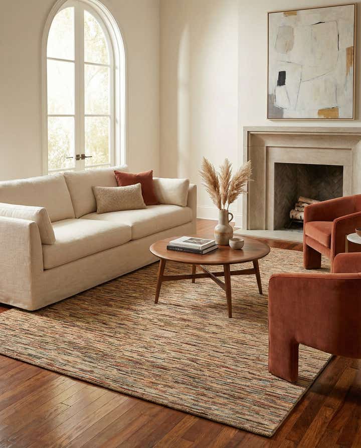 6' 9 x 9' 7 Hand Knotted Modern Ziegler Wool Rug