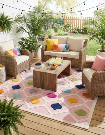 7' 10 x 10' Easy-Clean Aruba Indoor / Outdoor Rug