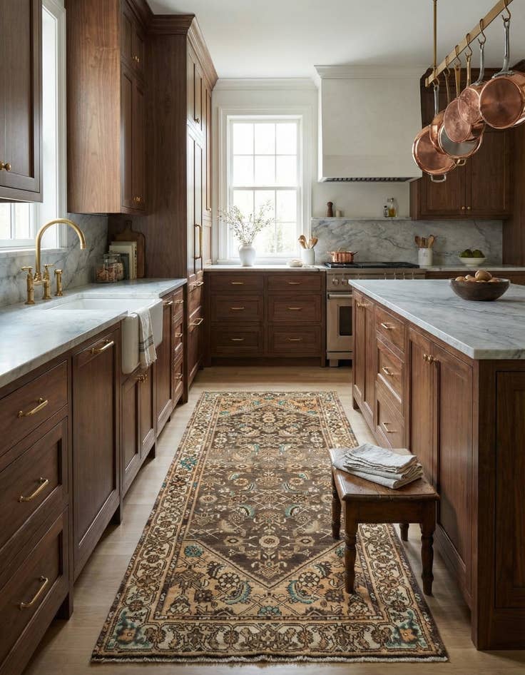 Detail image of 3' 4 x 9' 1 Hamedan Rug