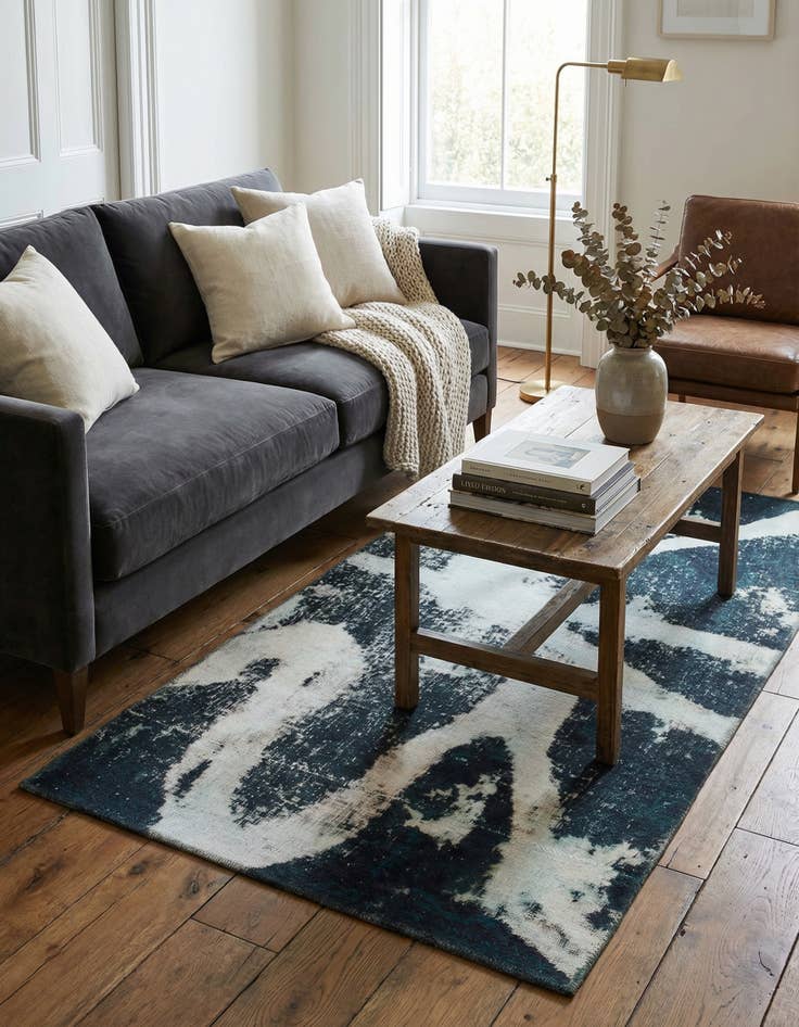 Detail image of 3' 3 x 6' 5  Hand Knotted Ultra Vintage Persian Wool Rug