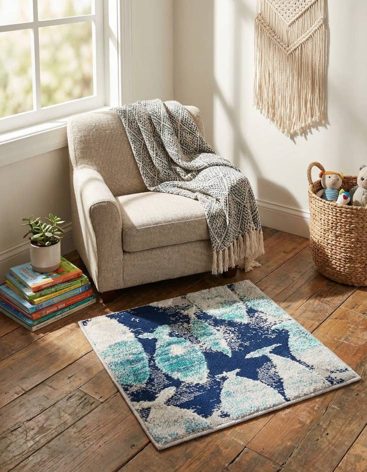 Detail image of 1' 4 x 1' 4 Ariel Sample Rug