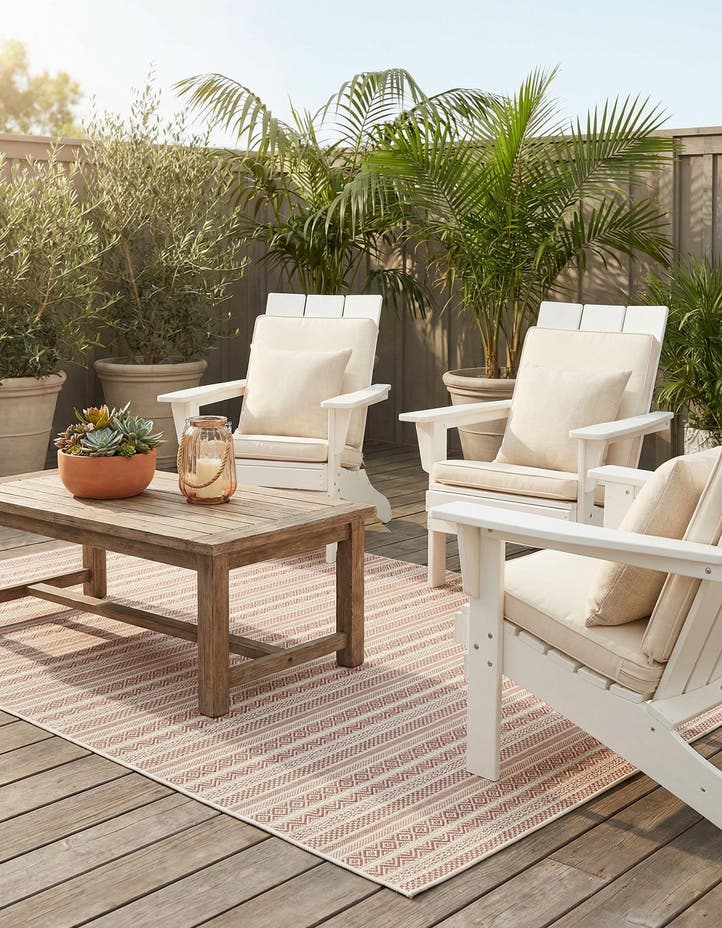 7' x 10' Easy-Clean Ribbon Indoor / Outdoor...