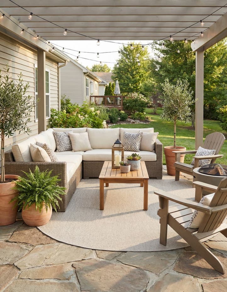 7' 10 x 10' Easy-Clean Solid Indoor / Outdoor ...