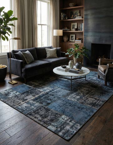 5' 8 x 8' 5 Hand Knotted Ultra Vintage Persian Wool Rug