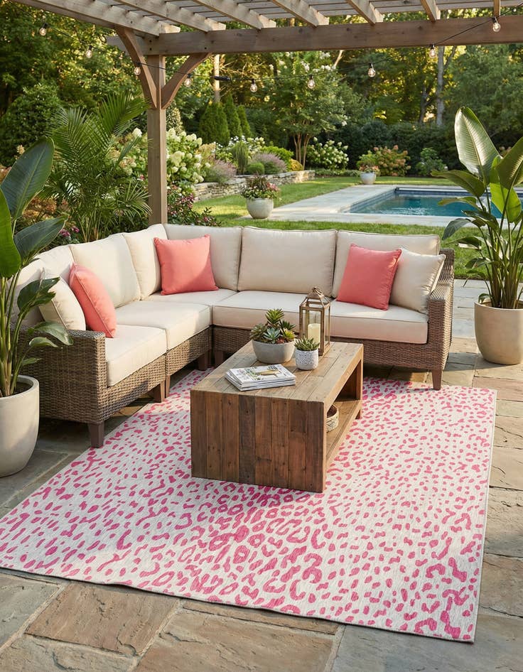 Detail image of 10' x 14'  Washable Safari Indoor / Outdoor Rug