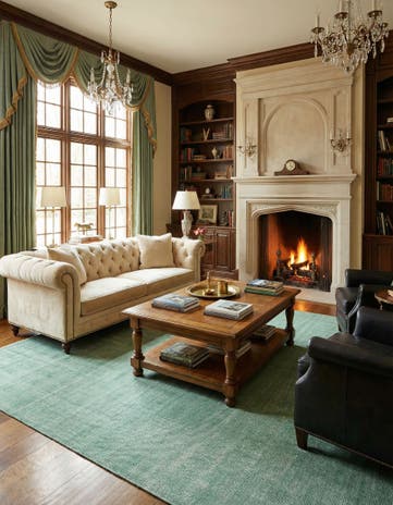 10' x 14' 1 Hand Woven Jill Zarin English Manor Farmhouse Wool Rug
