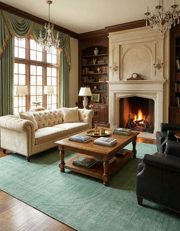 10' x 14' 1 Hand Woven Jill Zarin English Manor Farmhouse Wool Rug
