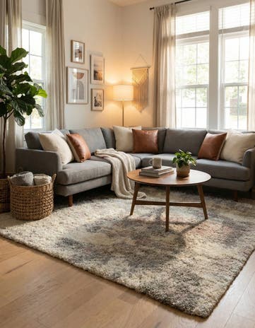 7' 10 x 7' 10 Soft Touch Shag Square Rug