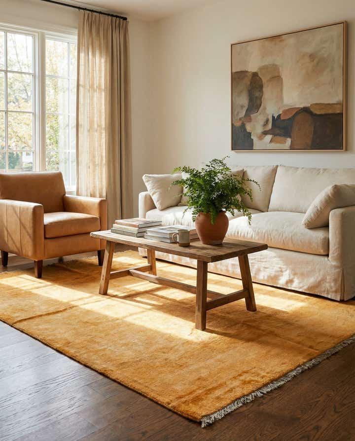 4' 6 x 6' 3 Hand Knotted Kashkuli Gabbeh Oriental Wool Rug