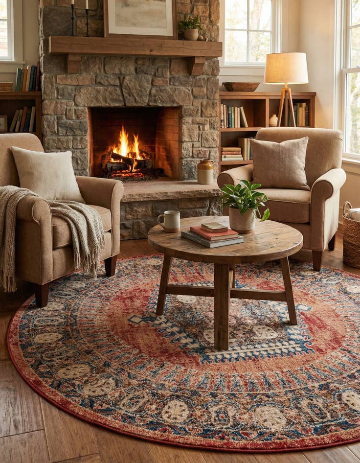 Detail image of 7' 10 x 7' 10 Eden Round Rug