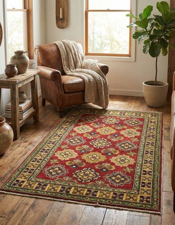 3' 2 x 5' Hand Knotted Kazak Rug