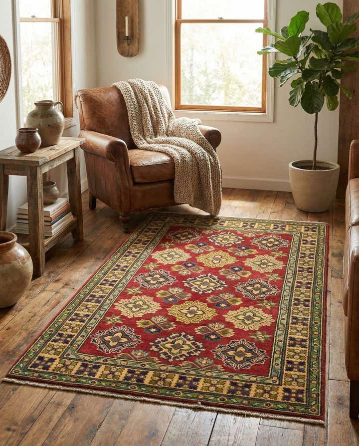 3' 2 x 5' Hand Knotted Kazak Rug
