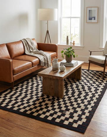 5' 8 x 7' 6 Hand Woven Kilim Modern Wool Rug