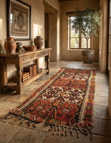 5' 5 x 12' Kilim Runner Rug