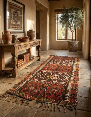 5' 5 x 12' Kilim Runner Rug