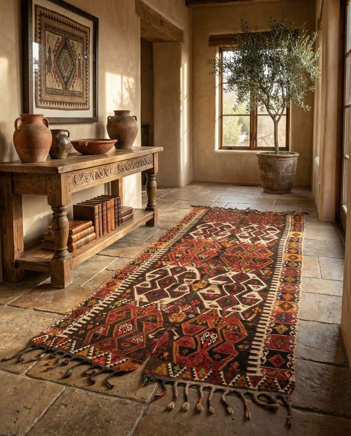 5' 5 x 12' Kilim Runner Rug