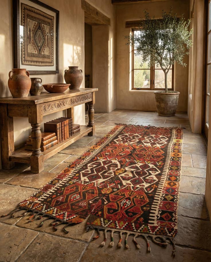 Detail image of 5' 5 x 12' Kilim Runner Rug
