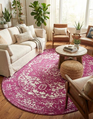 Purple Arlington Oval Rug