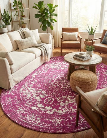Purple Arlington Oval Rug