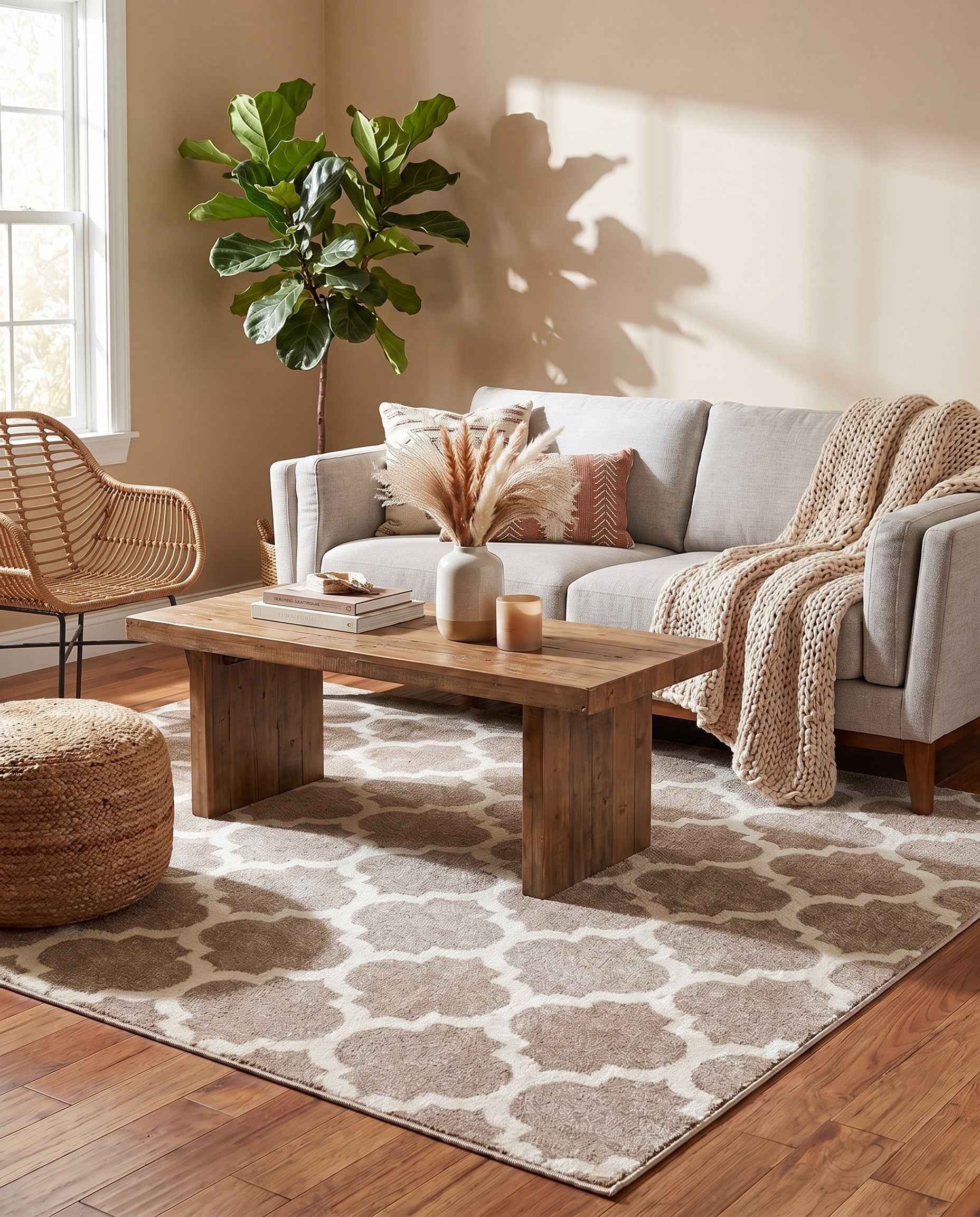 7' 10 x 7' 10 Trellis Square Rug