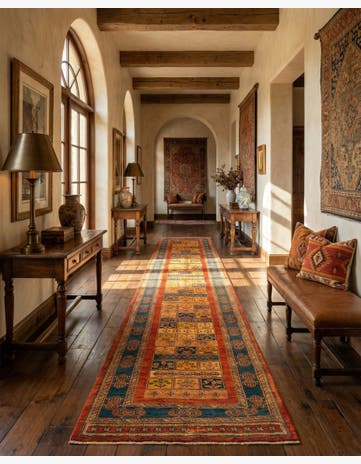 2' 10 x 12' 10 Luribaft Wool Runner Rug