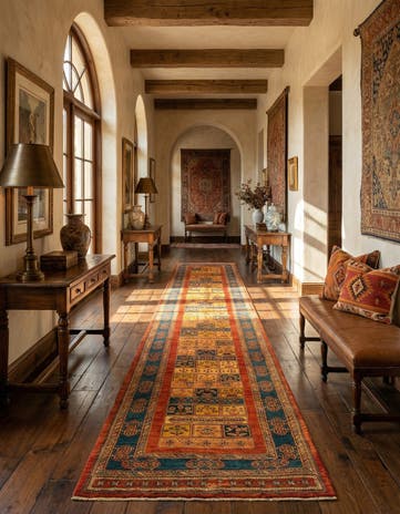 2' 10 x 12' 10 Luribaft Wool Runner Rug