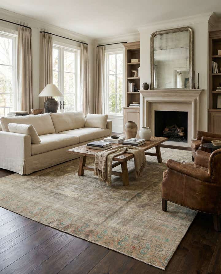 9' 7 x 12' 2 Hand Knotted Ultra Vintage Persian Wool Rug