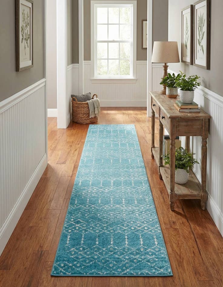 Detail image of  3' x 13' Paxon Trellis Runner Rug