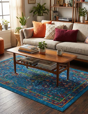 Navy Blue Calypso Rug