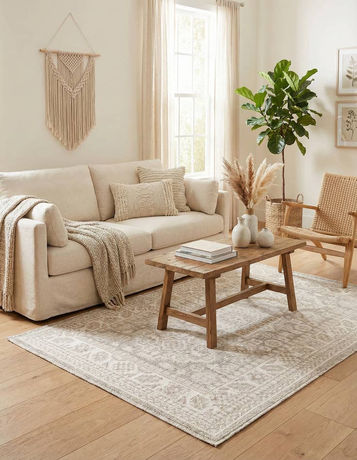 Detail image of 3' x 5' 3  Washable Aztec Indoor / Outdoor Rug