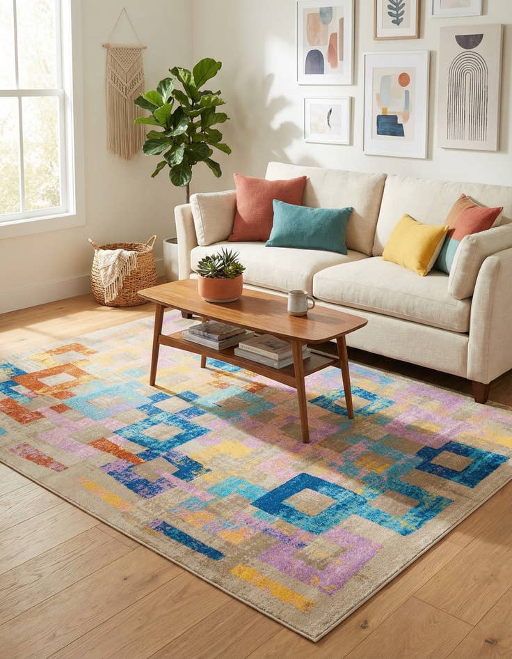 Detail image of 5' 3 x 7' 7 Santa Fe Rug