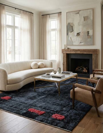 9' 5 x 12' 8 Hand Knotted Ultra Vintage Persian Wool Rug