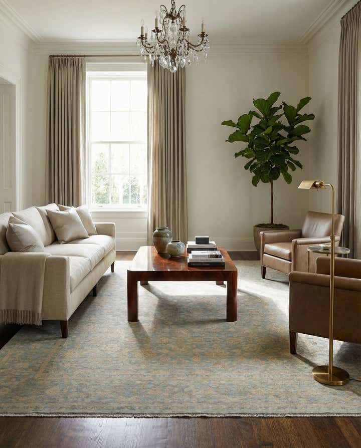 7' 11 x 9' 10 Hand Knotted Ziegler Rug