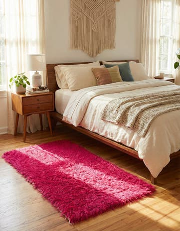 2' 8 x 5' Hand Knotted Moroccan Wool Rug