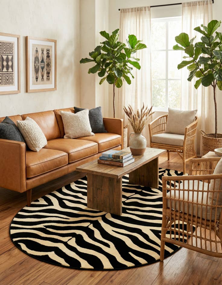 Detail image of 5' 3 x 8' Safari Oval Rug