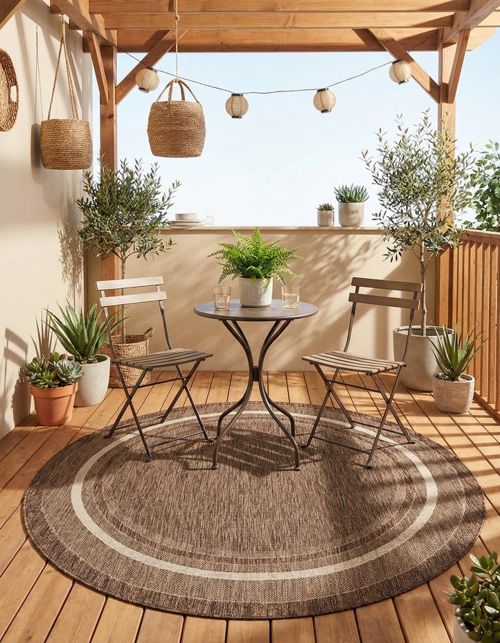 6' 1 x 6' 1 Easy-Clean Border Indoor / Outdoor...