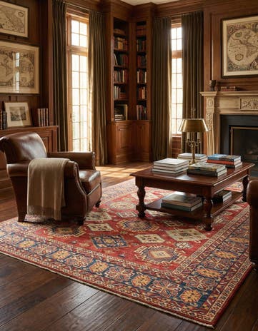 5' 11 x 7' 11 Hand Knotted Kazak Oriental Rug