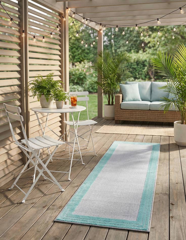 Detail image of  2' x 8'  Washable Aruba Indoor / Outdoor Runner Rug