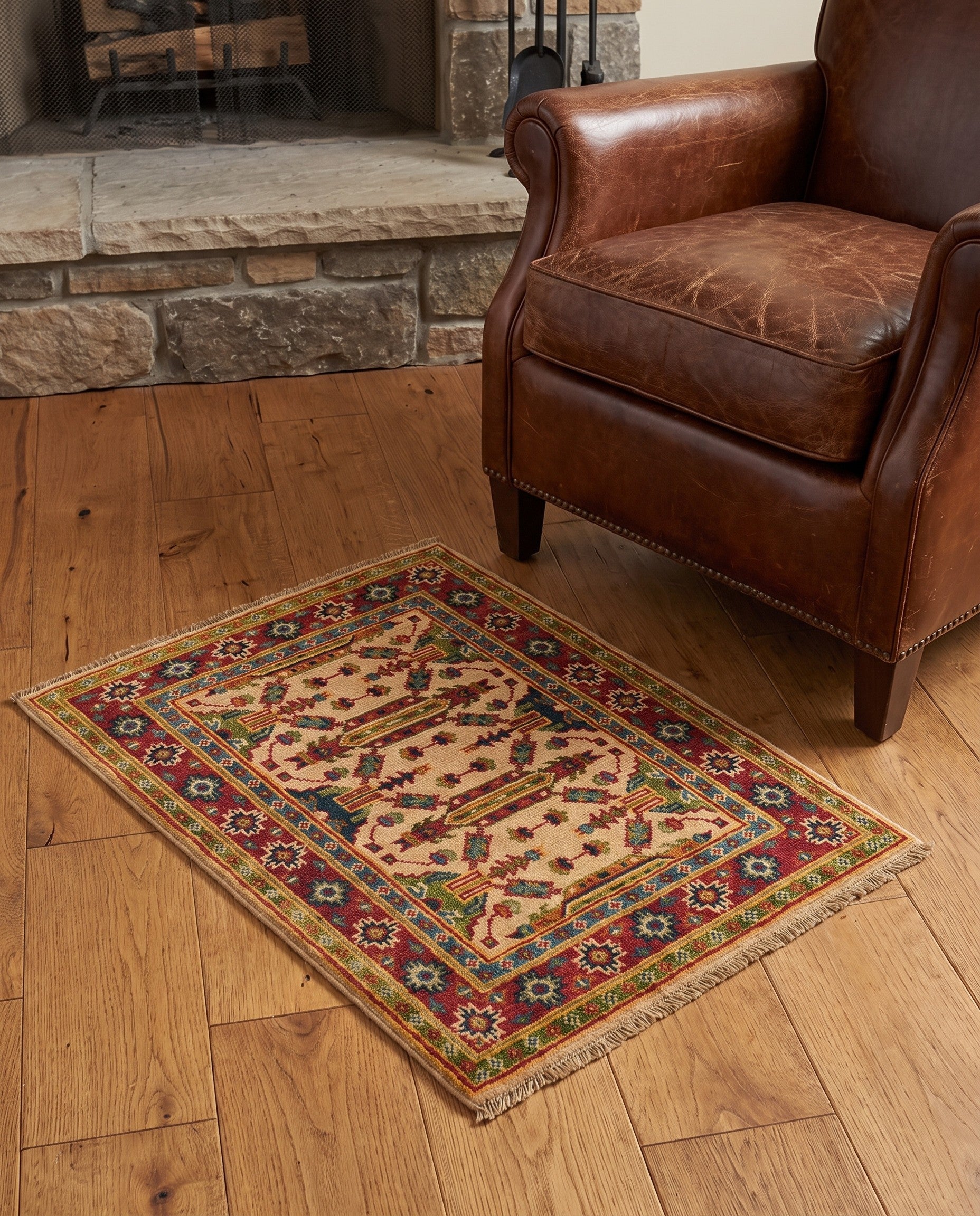 2' 2 x 3' Hand Knotted Kazak Rug