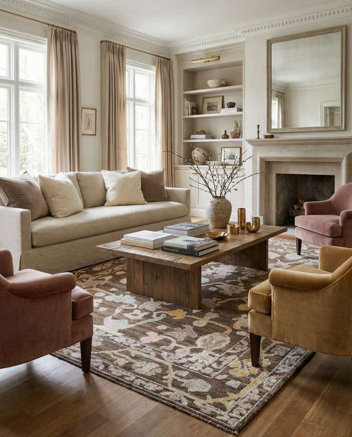 9' 2 x 12' Hand Knotted Oushak Wool Rug