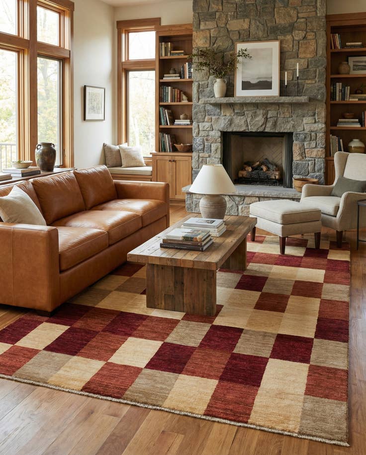 Detail image of 6' 7 x 10' Hand Knotted Kashkuli Gabbeh Wool Rug