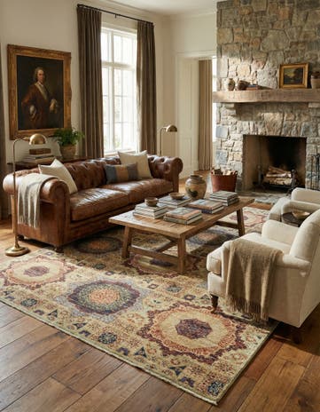 6' x 8' 9 Hand Knotted Mamluk Ziegler Rug