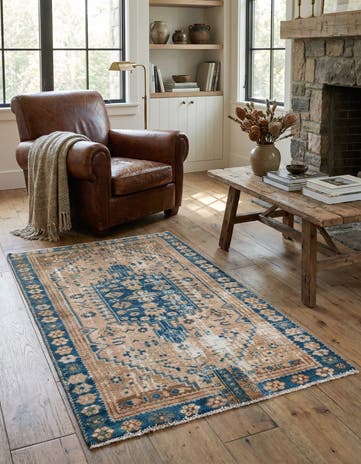 3' 3 x 5' 9 Hand Knotted Ultra Vintage Persian Wool Rug