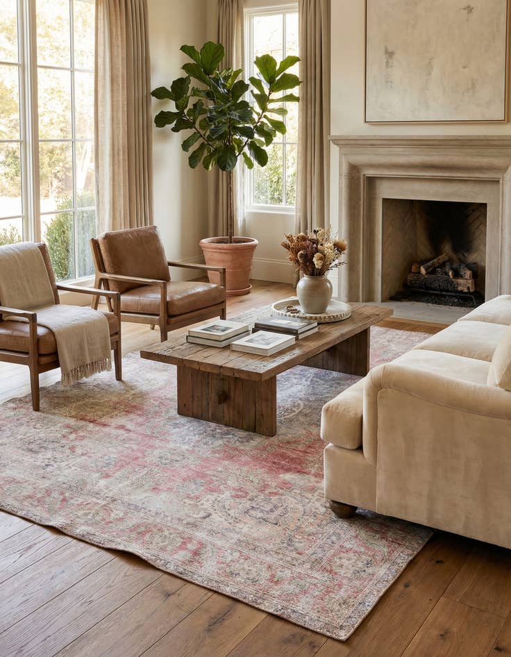 Detail image of 9' x 11' 9  Hand Knotted Ultra Vintage Persian Wool Rug