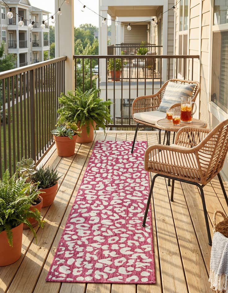 Detail image of  2' x 8'  Washable Safari Indoor / Outdoor Runner Rug