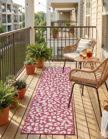 2' x 8' Easy-Clean Safari Indoor / Outdoor Runner Rug